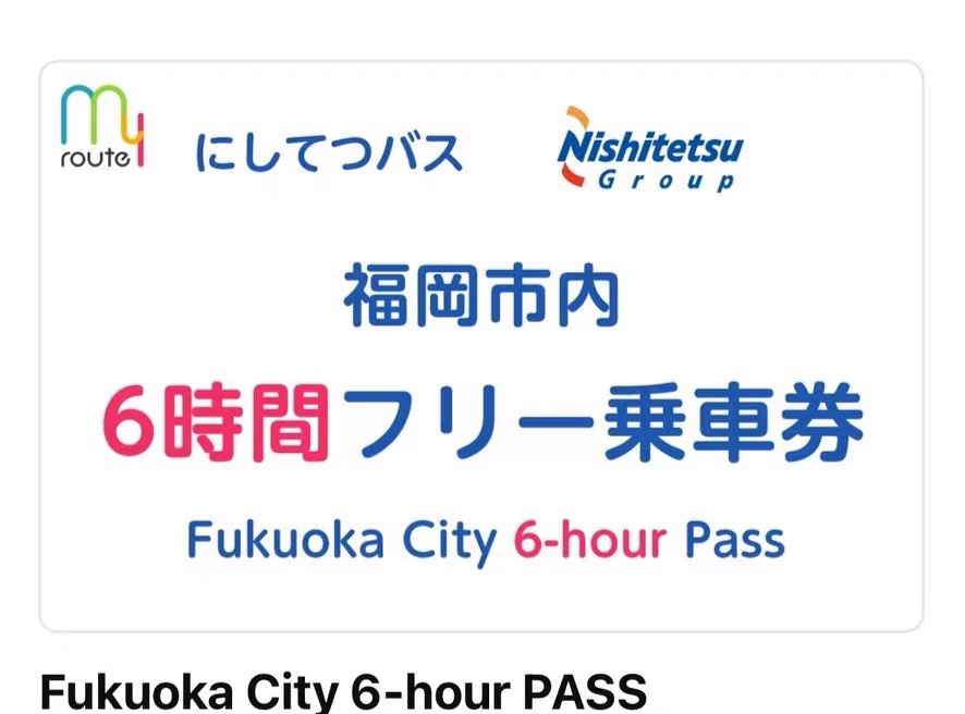 Fukuoka City 6-hour Pass
